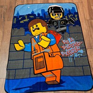 Lego Movie blanket throw Emmett police good bad cop Ground Breaker micro raschel